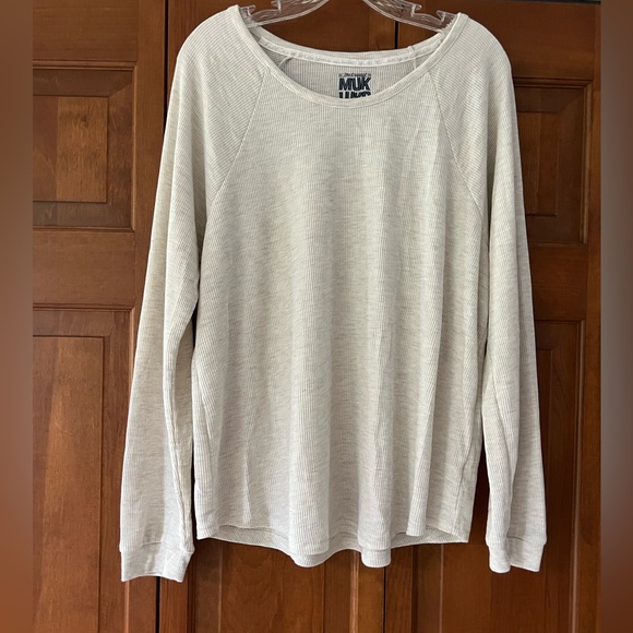 Muk Luks Women's Cream Teddy Jacket and Top - Picture 5 of 10